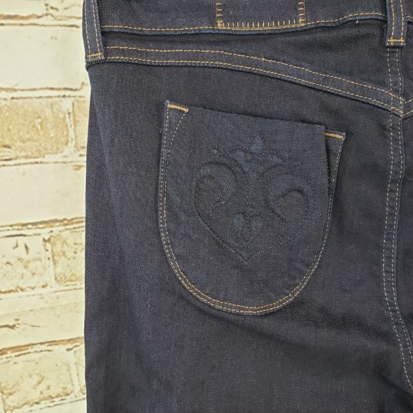 NWT Siwy Jeans Size 31 Hanna Slim Crop in Dark Rebel Rouser Wash Stretch RP $168 - Picture 8 of 14